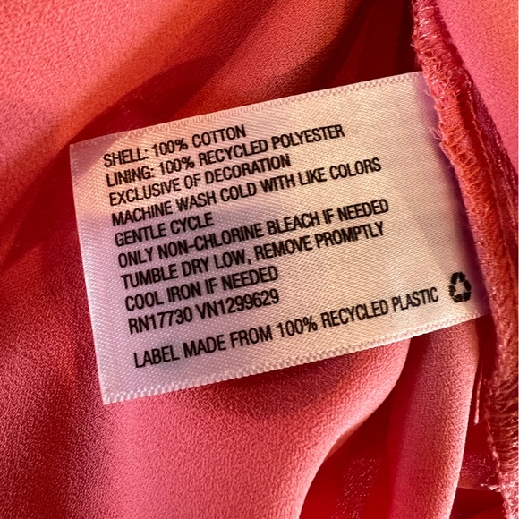 KNOX ROSE Flutter Short Sleeve, Eyelet Lace Dress, Completely Lined w Pink - Picture 9 of 9